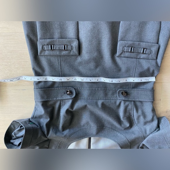 Tahari charcoal grey lined dress - Picture 6 of 7